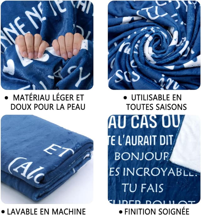 Detalle 2 de Couverture inspirante 150 x 130 cm