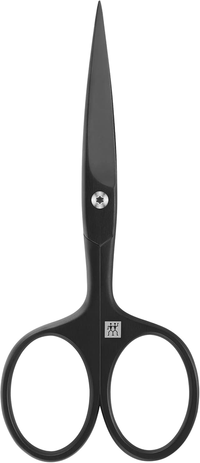 Detalle de Forbici per barba ZWILLING nero opaco da 115 mm, manico più largo e taglio preciso
