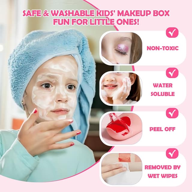 Thumbnail 4 de iFunLong Kids Makeup Set washable for ages 3โ12 ๐