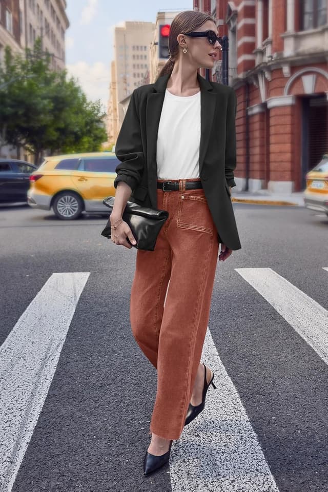 Detalle 2 de Cicy Bell High Waisted Cropped Jeans Capris