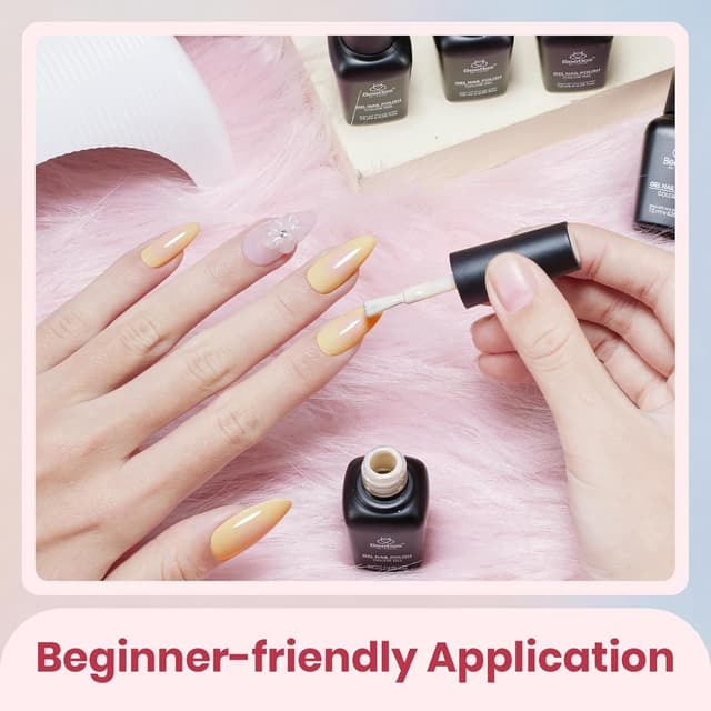 Detalle 2 de beetles Pastel Gel Polish Set (Soft Echo Collection) — 6 UV Gel Shades for Spring, Easter & Macaron Nails