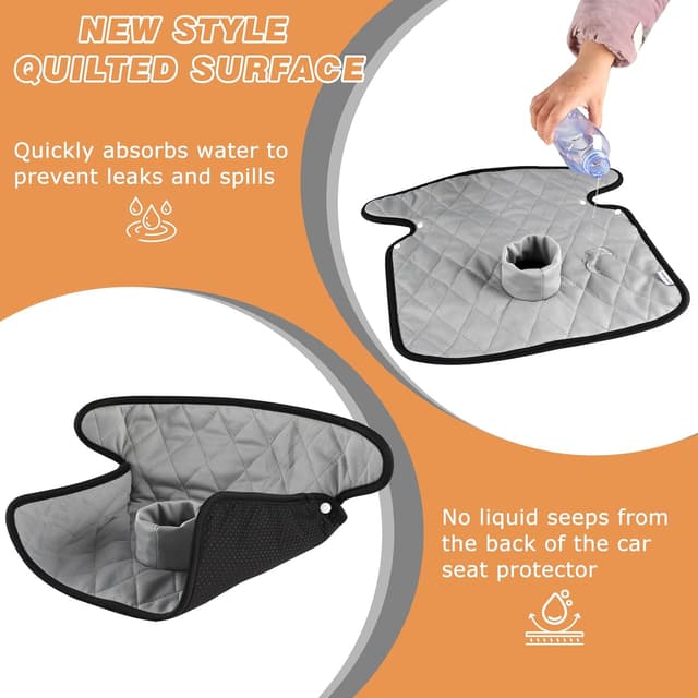 Detalle 2 de Hisprout Comfort Universal Child Car Seat Protector Pad (2-pack) for potty training & nappy leaks