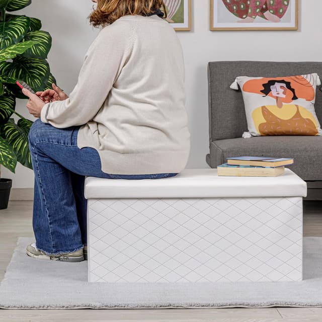 Detalle 2 de Baroni Home Cassapanca pieghevole 76x38x38