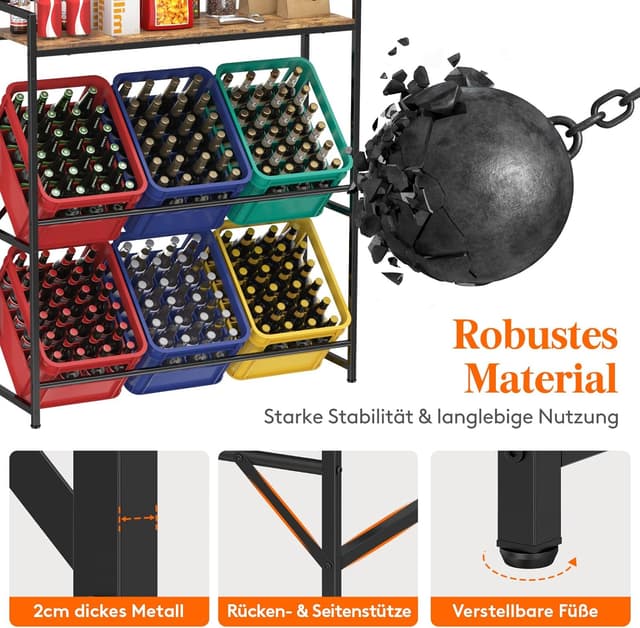 Thumbnail 2 de Lifewit Getränkekistenregal 6 Kisten