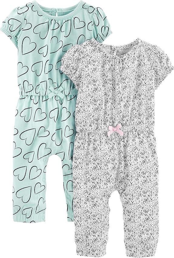 Imagen de Simple Joys by Carter's 2-Pack Jumpsuits Infante 🌙💕 en OfertitasTOP