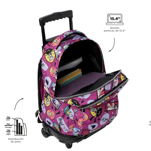 Detalle 2 de Totto Renglones mochila escolar con ruedas 26,21 L