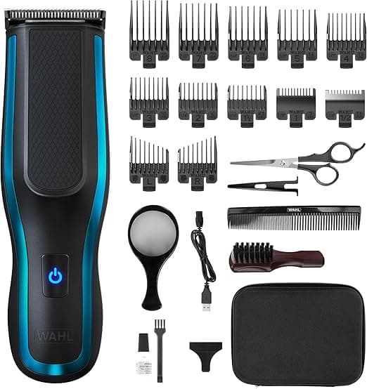 Detalle de WAHL Self Clip 360 Kit 🧔 Cortapelos inalámbrico con 10 peines