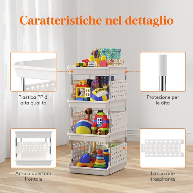 Thumbnail 5 de Lifewit Cassetti Impilabili 35 x 30 x 72 cm