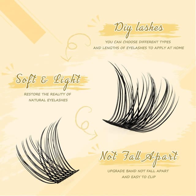 Detalle 2 de QUEWEL 144 DIY Wimpern-Extensions Set