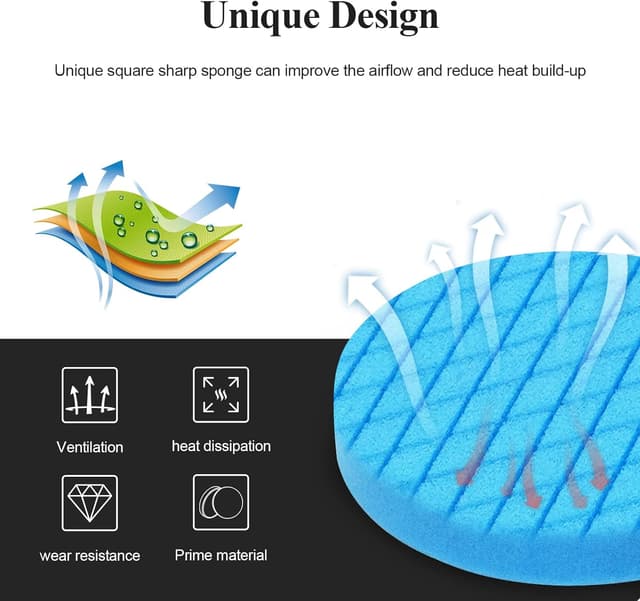 Detalle de 7" Autolock buffing polishing pads set