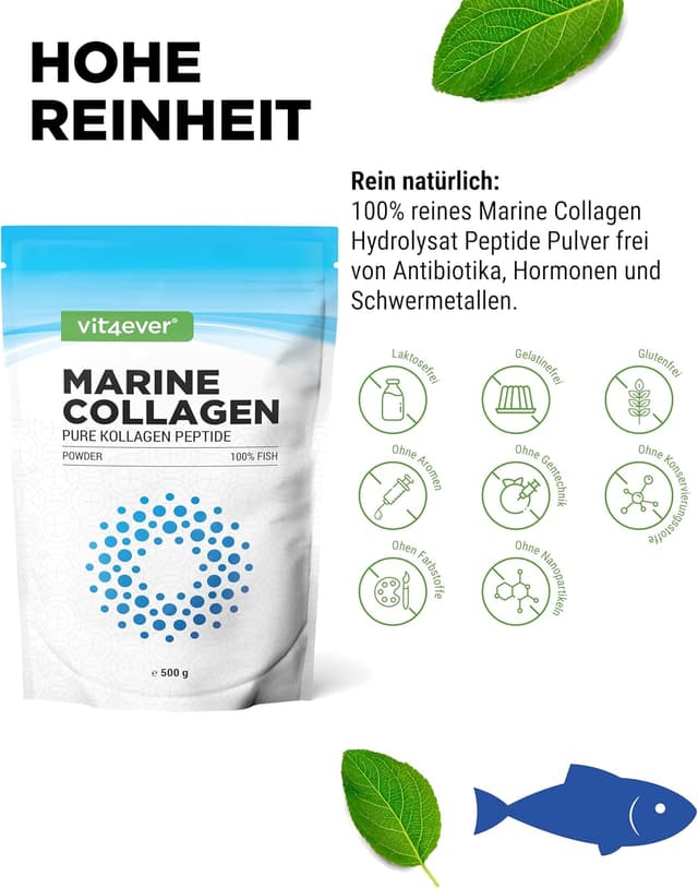 Detalle de Marine Kollagen Pulver 500 g