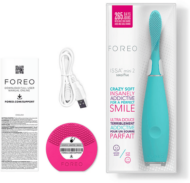 Detalle 2 de Foreo Issa Mini 2 Sensitive Cepillo Eléctrico Sónico Azul 🌊