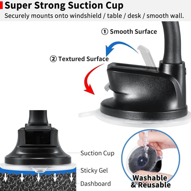 Detalle 1 de APPS2Car support téléphone magnétique voiture 15 pouces