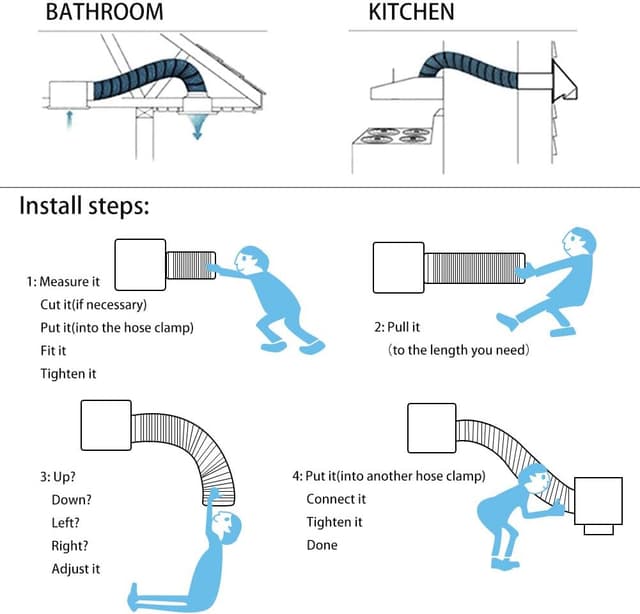 Thumbnail 5 de 4 Inch 16ft Air Duct for Dryer & Fan ⌛