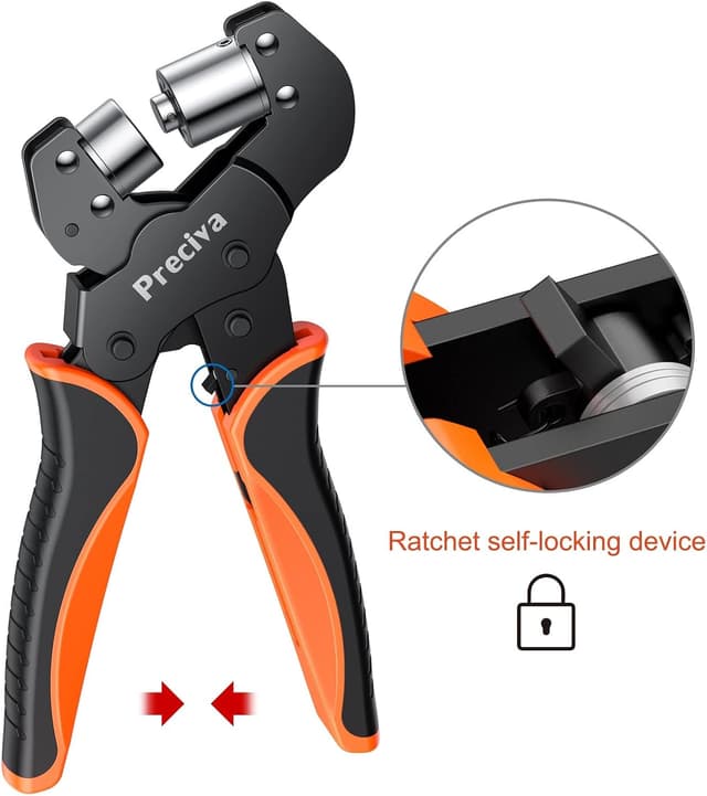 Thumbnail 3 de Preciva Ösenzange Set mit austauschbaren Köpfen