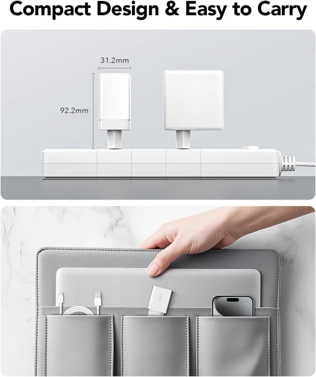 Detalle 2 de Cudy CH67 Cargador 67W 3 puertos