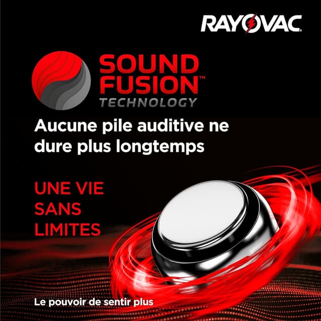 Detalle de 64 piles Rayovac Extra Size 10 pour appareils auditifs (blister de 8) – zinc-air 1,45 V