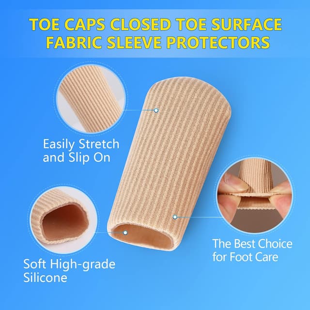 Detalle de Kimihome gel toe caps, 8 pcs protective sleeves