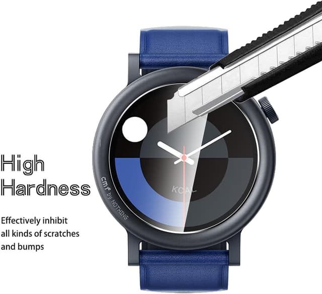 Detalle de AOKUMA Tempered Glass Screen Protector for Nothing CMF Watch Pro 2 (2 Pack)