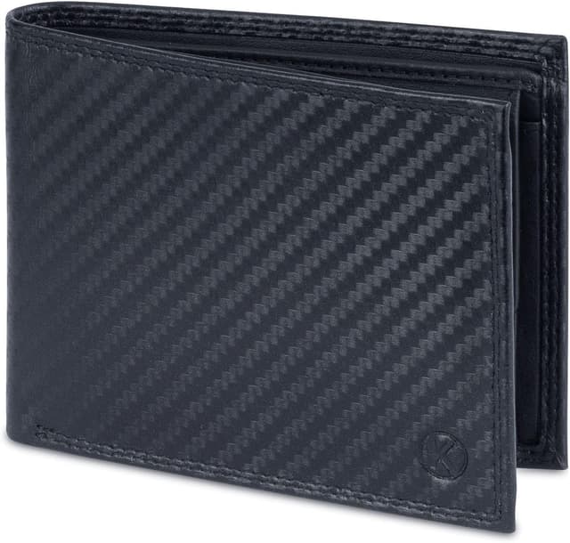 Imagen de KORUTA Geldbörse Herren Leder Carbon RFID Portemonnaie en OfertitasTOP
