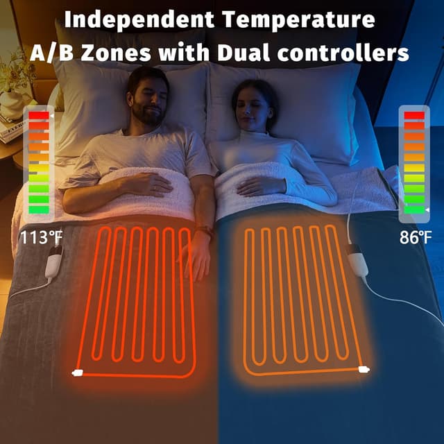 Detalle 2 de Heated Electric Blanket Queen 84" x 90"