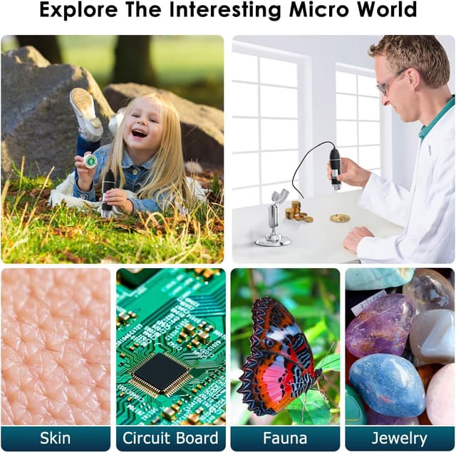 Thumbnail 6 de SKYBASIC USB Digitalmikroskop 50–1600× 🔬