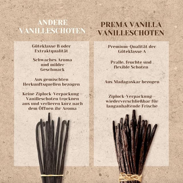 Thumbnail 6 de PREMA VANILLA 20+1 Bourbon Vanilleschoten 14–18cm