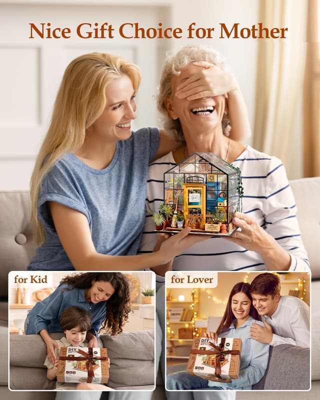 Thumbnail 5 de rowood Mini Maison Fleurie 20 cm 🏡