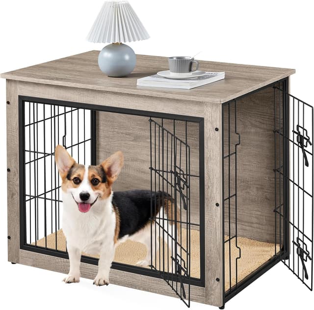 Imagen de Yaheetech Indoor Dog Crate End Table 80.5×55.5×63.5 cm en OfertitasTOP