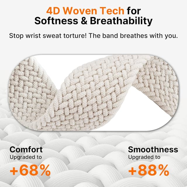 Detalle de Fullmosa Braided Nylon Strap for Apple Watch (Magnetic clasp, 46mm/44mm/45mm/42mm/49mm)