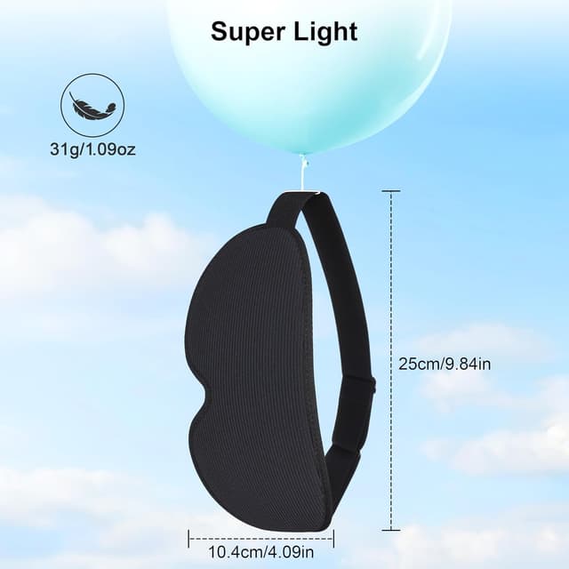 Thumbnail 6 de Gritin Antifaz 3D para dormir 100% bloqueo de luz