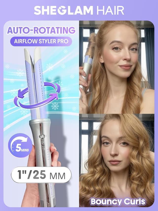 Detalle 2 de SHEGLAM 25mm One Touch Automatic Curling Iron with Cool Air (25mm)
