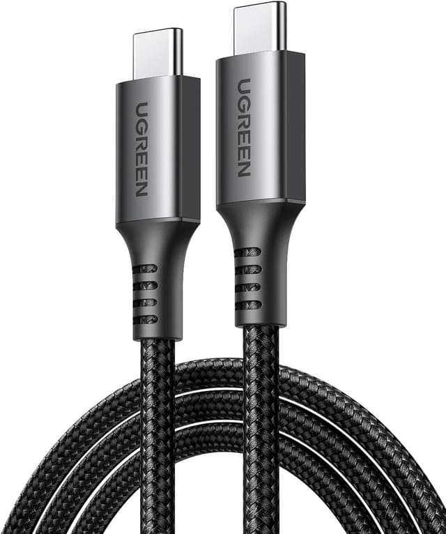 Detalle de UGREEN USB-C to USB-C Charger Cable (60W fast charge, 2m) for MacBook, iPad, iPhone, Galaxy & Pixel