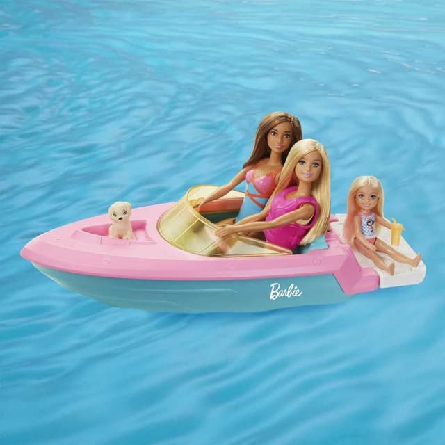 Thumbnail 5 de Barbie Doll and Boat Playset Fits 3 Dolls