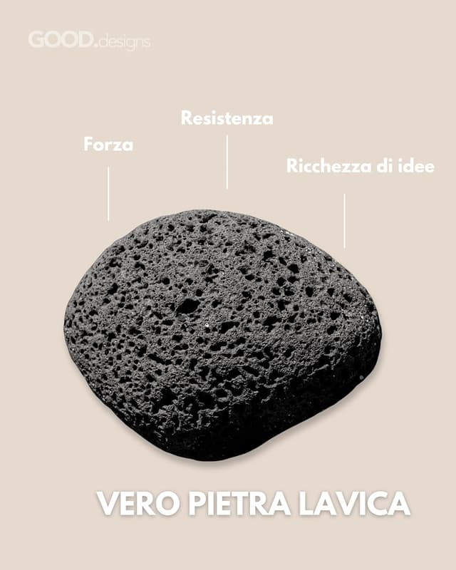 Detalle de GD GOOD.designs bracciale uomo elastico con pietra lavica nera e onice da 8 mm