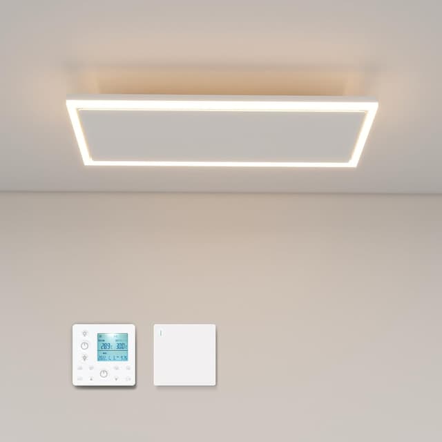 Detalle de Riscaldamento a infrarossi da soffitto con LED e termostato, 1.190 Watt