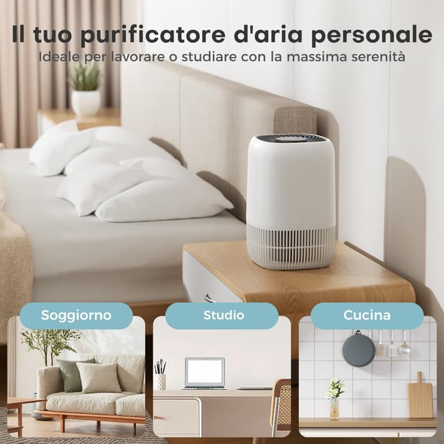 Thumbnail 1 de AROEVE Purificatore HEPA H13 3Stadi 20m²