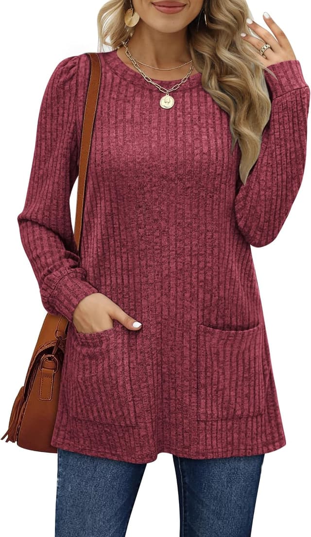 Thumbnail 4 de Aokosor Long Sleeve Tops 70% Polyester