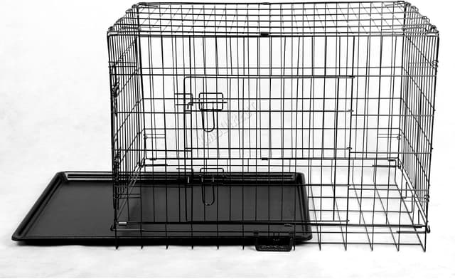Detalle de FoxHunter metal training crate 30 inch