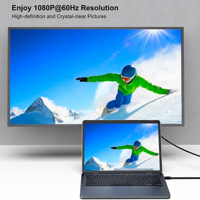 Detalle 2 de XMSJSIY DisplayPort to DVI cable 1.8 m 🖥