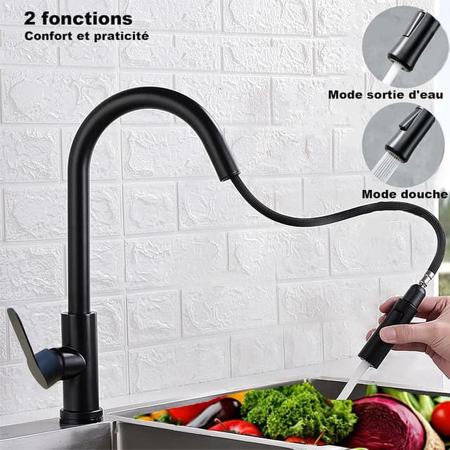 Thumbnail 2 de XWIHTR Robinet de cuisine rétractable 60 cm