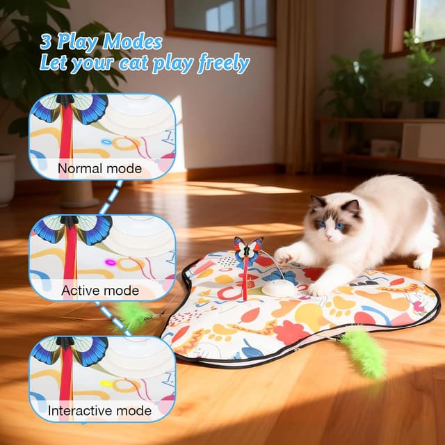 Thumbnail 1 de Cozary Juguete Gato Interactivo USB 2-3 h