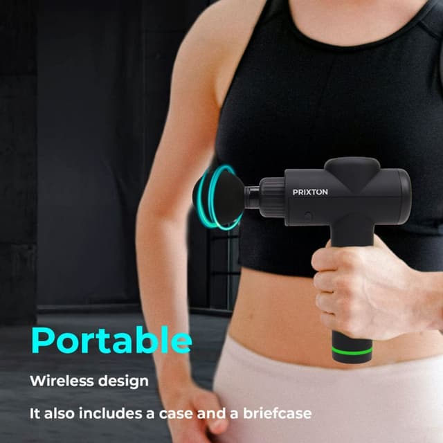 Thumbnail 1 de Prixton Xtreme Massage Gun Fit pistola de masaje 6 cabezales 🎧