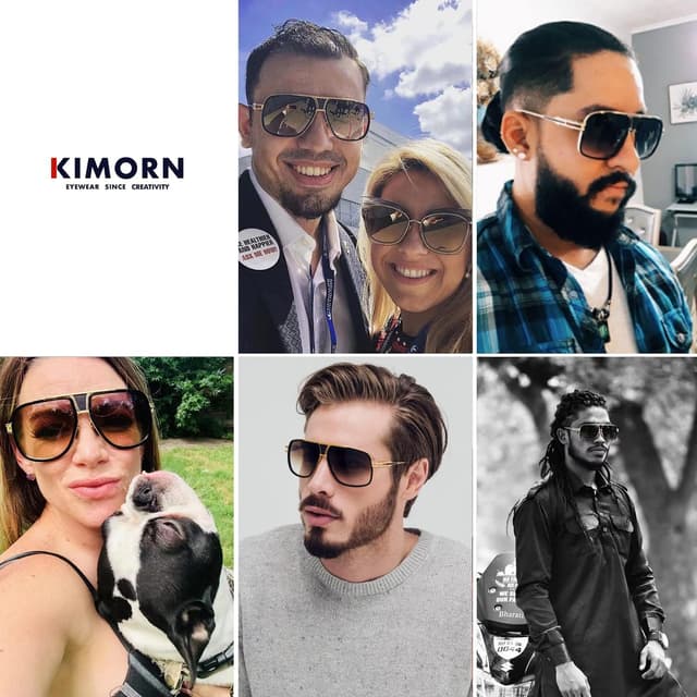 Detalle de kimorn Retor goggle-style sunglasses (AE0336) with metal frame