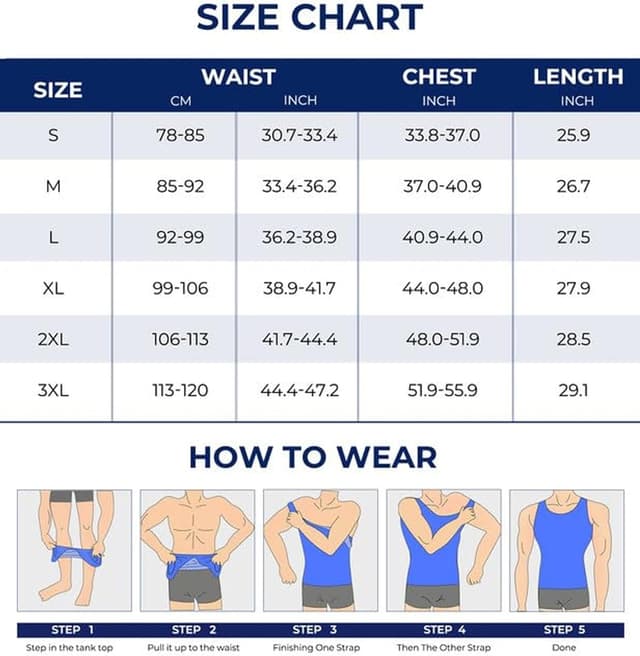 Thumbnail 5 de Junlan Men Compression Shirt Vest 2 Pack