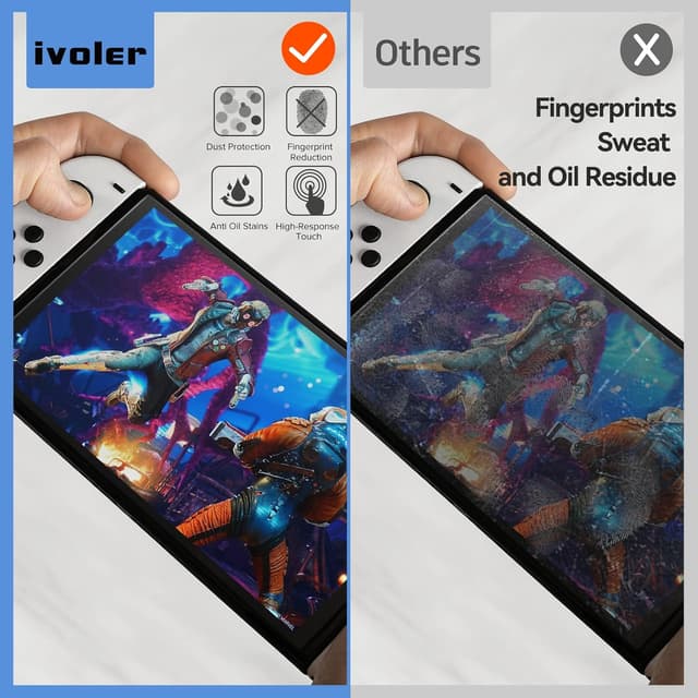 Thumbnail 2 de ivoler Matt Schutzfolie Nintendo Switch OLED