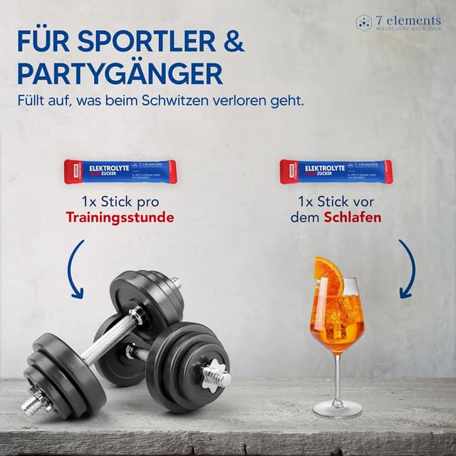 Detalle 2 de Elektrolyte 1390mg 30 Sticks für Sport