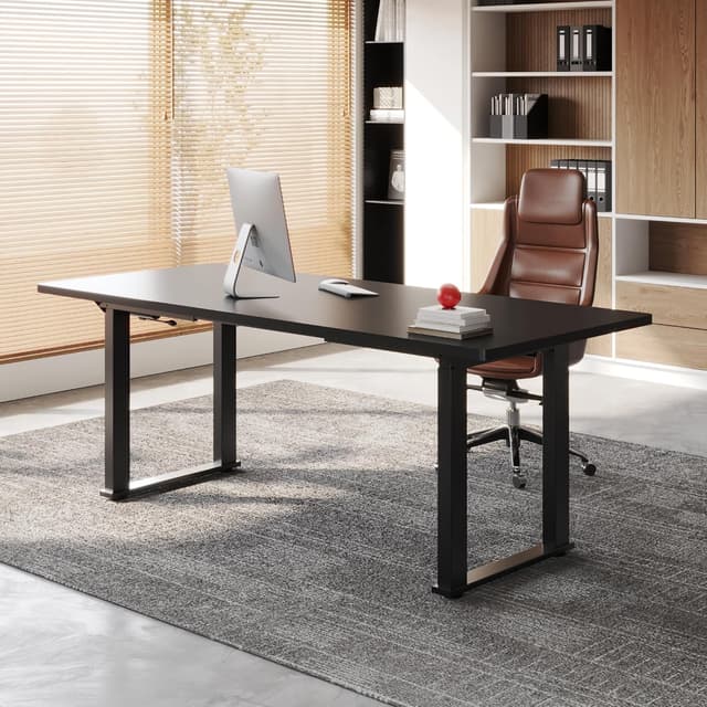 Detalle 2 de FLEXISPOT elektrisches Tischgestell höhenverstellbar mit 2 Motoren und LED-Höhenanzeige (4-Bein, 150-kg-Tragkraft)