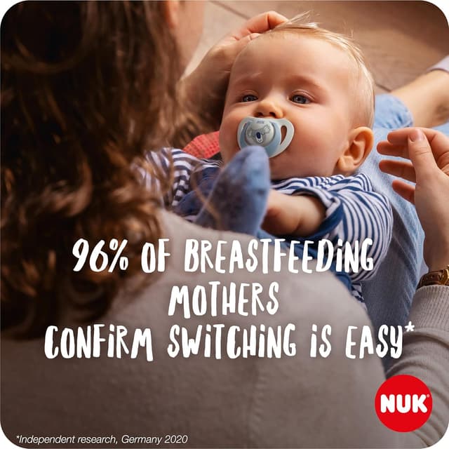 Detalle 2 de NUK Star Day & Night Baby Dummy (18–36 months) – BPA-free silicone, glow-in-the-dark Koala, 4 count