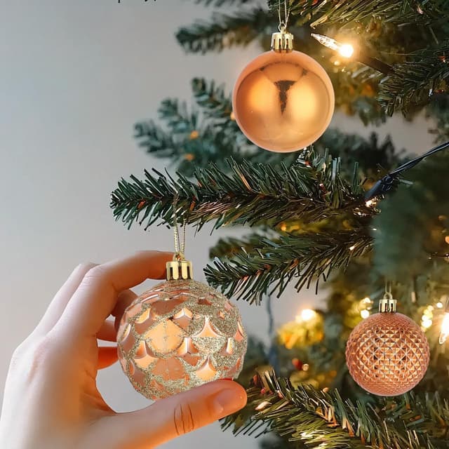 Detalle de Healifty Weihnachtskugeln 42er Set mit Band